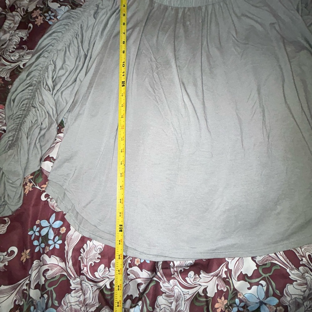 We The Free One-Shoulder Gray Blouse - Picture 7 of 10